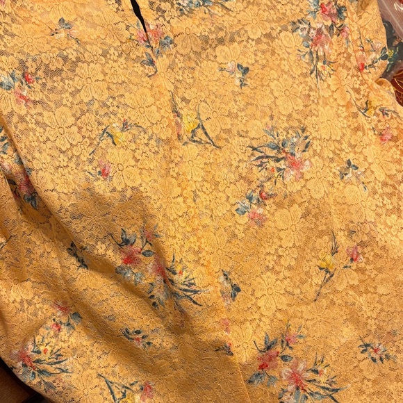 Anthropologie Elodie Peach Floral Lace Blouse NWOT! - Picture 9 of 10